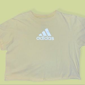 Yellow Adidas Crop Top
